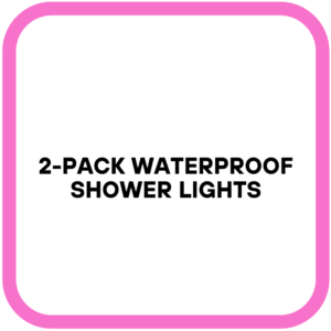2-Pack Waterproof Shower Lights