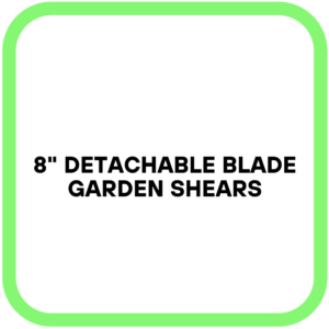 8" Detachable Blade Garden Shears