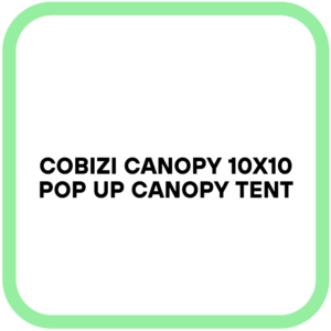 COBIZI Canopy 10x10 Pop Up Canopy Tent