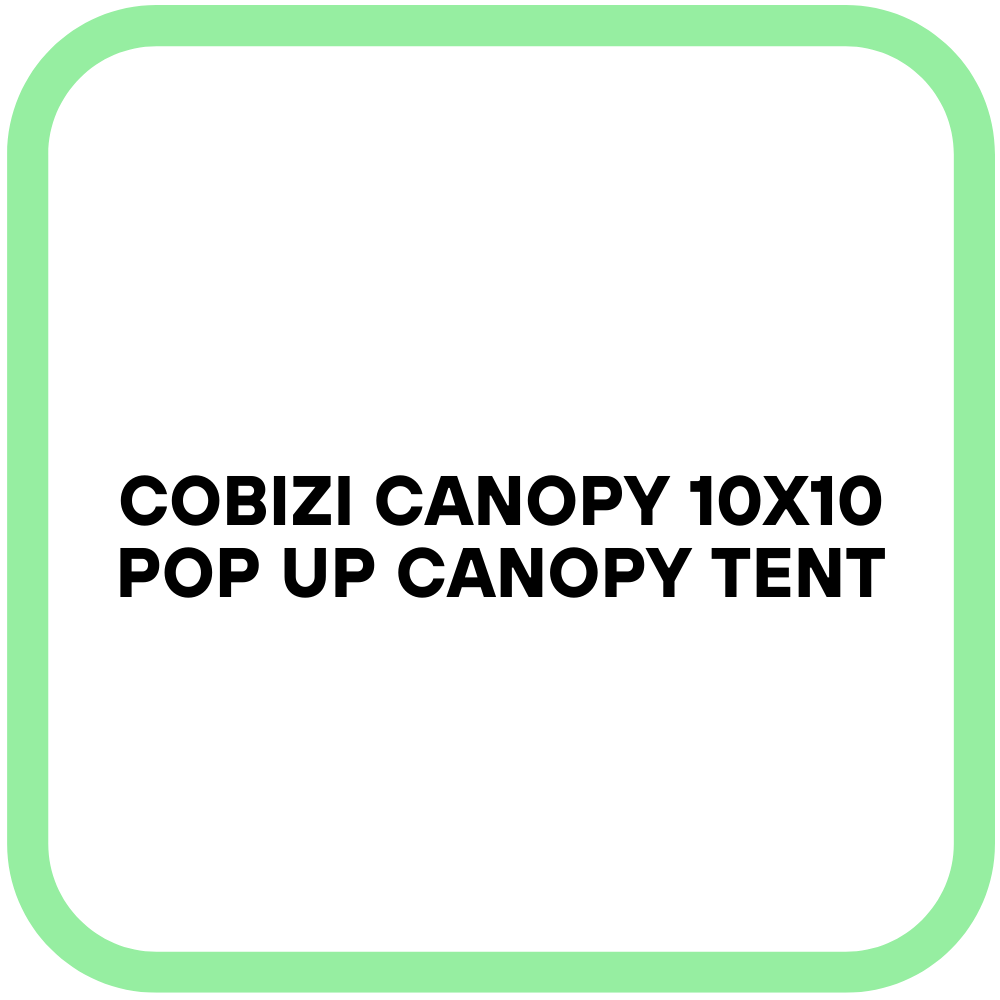 COBIZI Canopy 10x10 Pop Up Canopy Tent