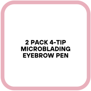 2 Pack 4-Tip Microblading Eyebrow Pen
