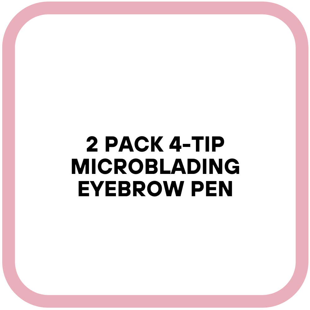 2 Pack 4-Tip Microblading Eyebrow Pen