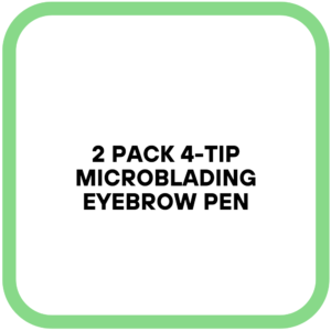 2 Pack 4-Tip Microblading Eyebrow Pen