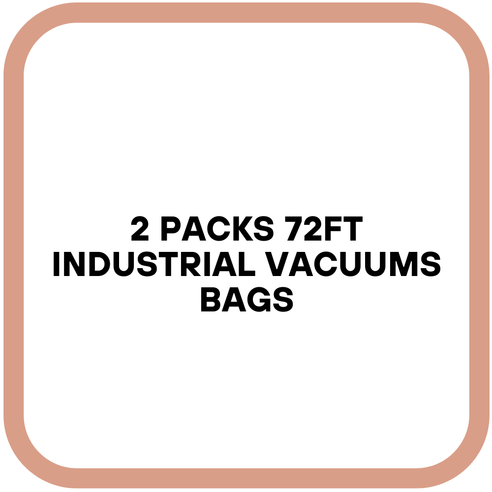2 Packs 72ft Industrial Vacuums bags
