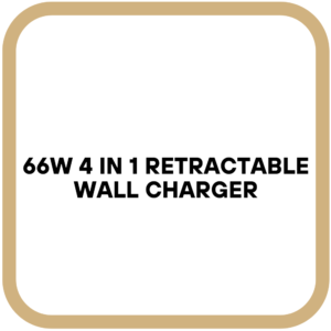 66W 4 in 1 Retractable Wall Charger