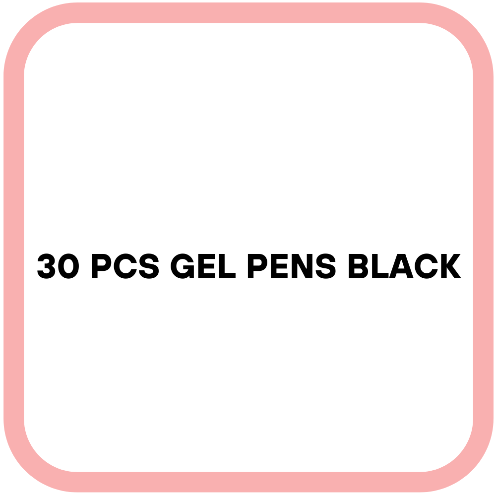 30 Pcs Gel Pens Black