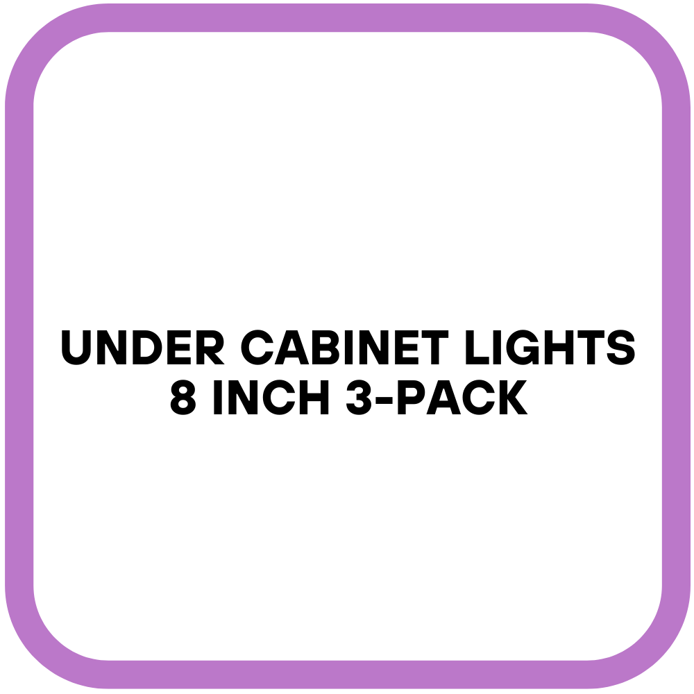 Under Cabinet Lights 8 Inch 3-Pack