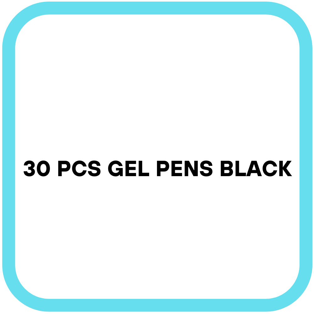 30 Pcs Gel Pens Black