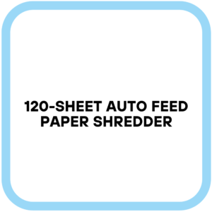 120-Sheet Auto Feed Paper Shredder
