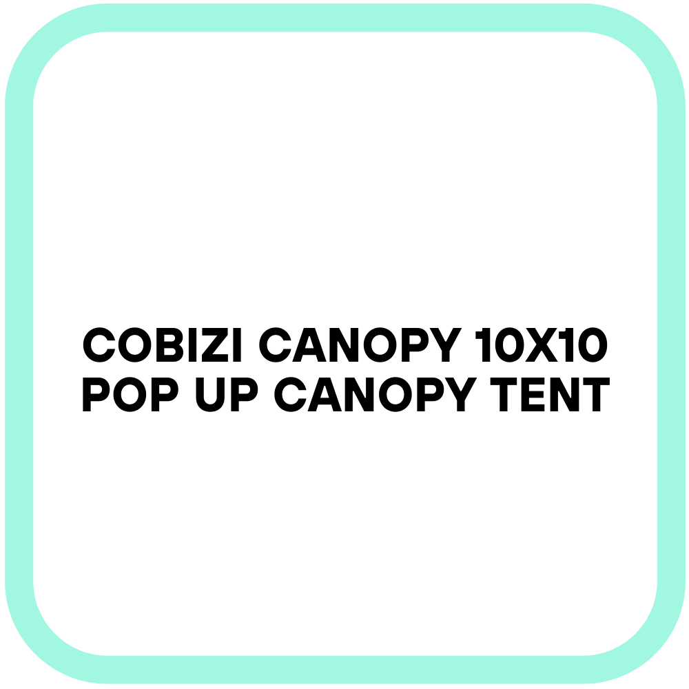 COBIZI Canopy 10x10 Pop Up Canopy Tent