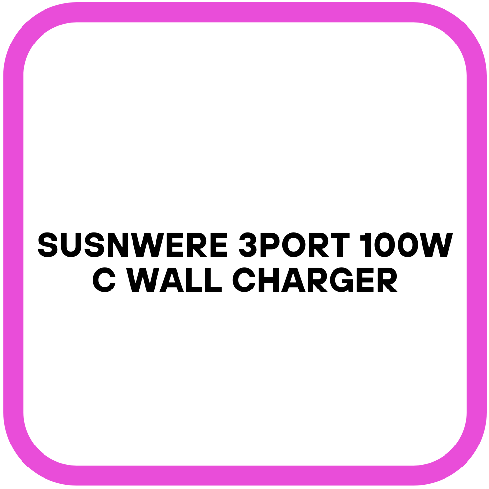 Susnwere 3port 100W C Wall Charger