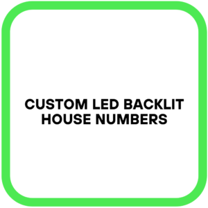 Custom LED Backlit House Numbers