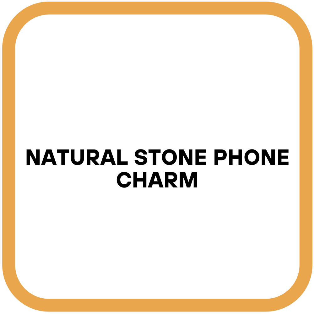 Natural Stone Phone Charm