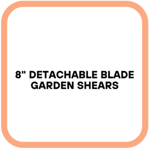 8" Detachable Blade Garden Shears