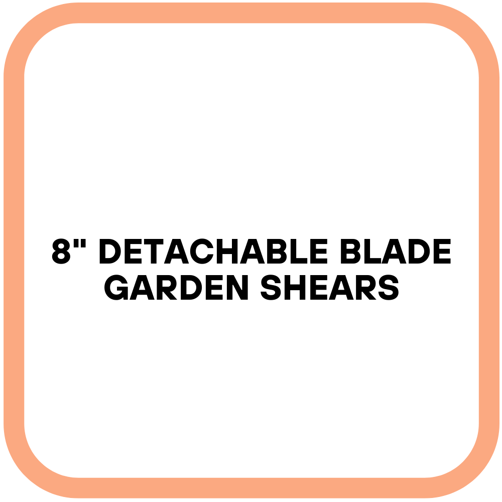 8" Detachable Blade Garden Shears
