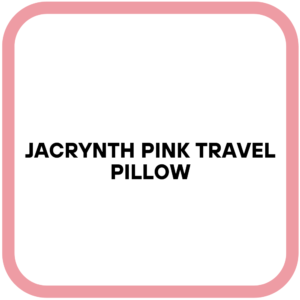 jacrynth pink travel pillow
