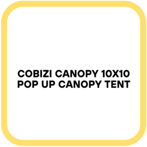 COBIZI Canopy 10x10 Pop Up Canopy Tent