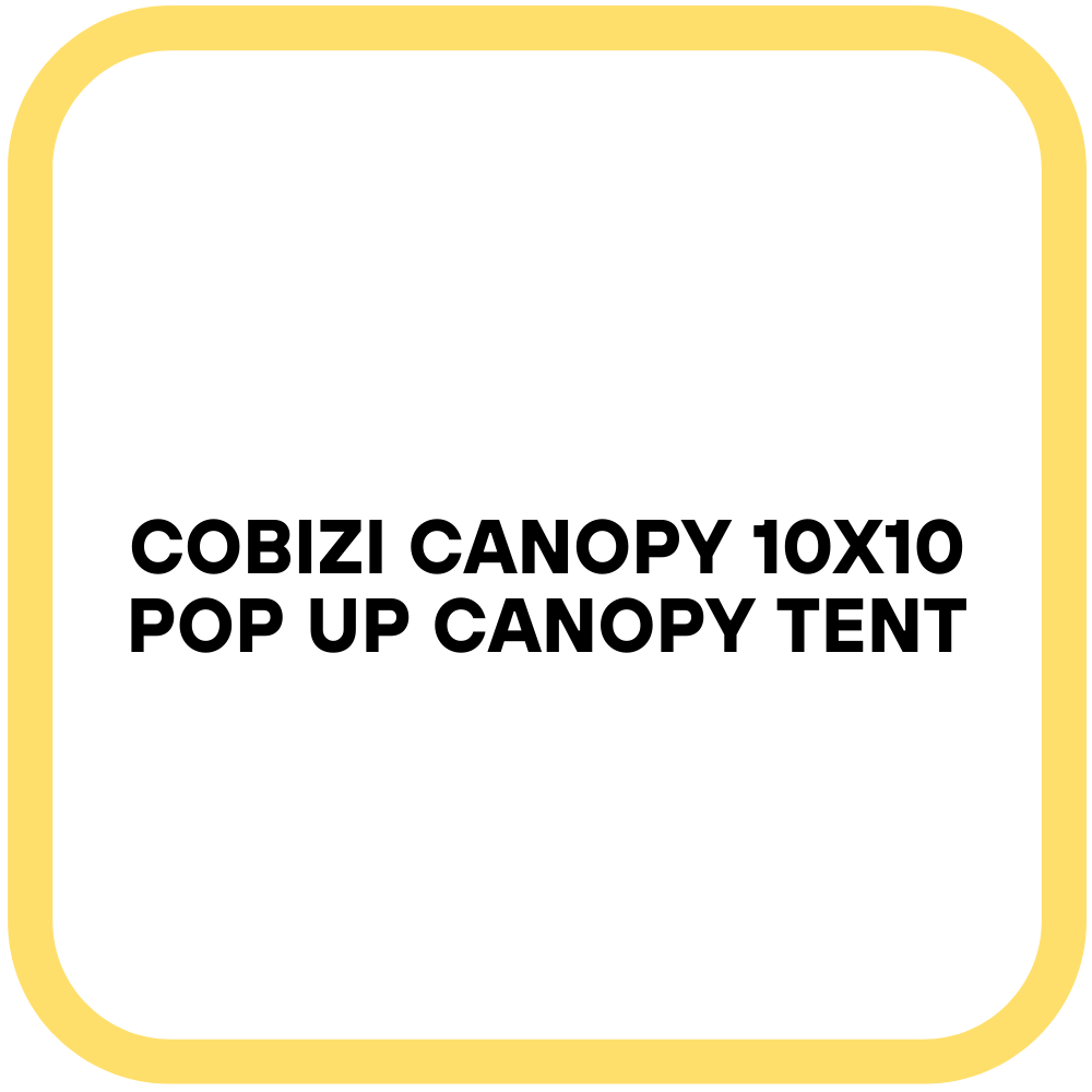 COBIZI Canopy 10x10 Pop Up Canopy Tent