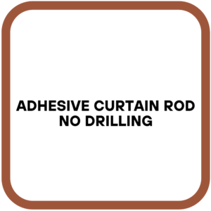Adhesive Curtain Rod No Drilling