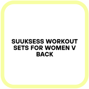 SUUKSESS Workout Sets for Women V Back