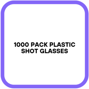 1000 Pack Plastic Shot Glasses