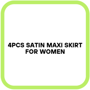4PCS Satin Maxi Skirt for Women
