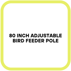 80 Inch Adjustable Bird Feeder Pole
