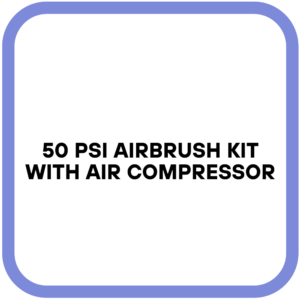 50 PSI Airbrush Kit with Air Compressor
