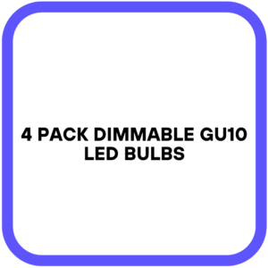 4 Pack Dimmable GU10 LED Bulbs