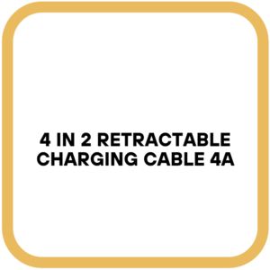 4 in 2 Retractable Charging Cable 4A