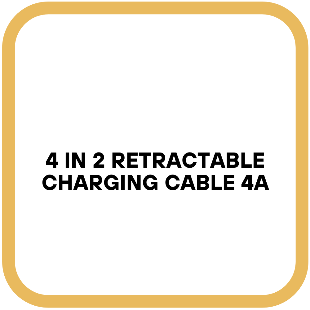 4 in 2 Retractable Charging Cable 4A
