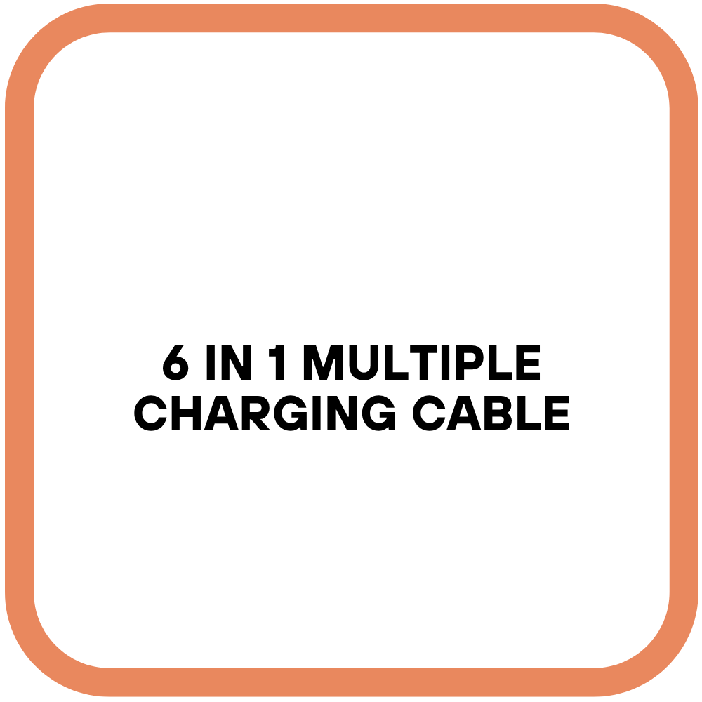 6 in 1 Multiple Charging Cable