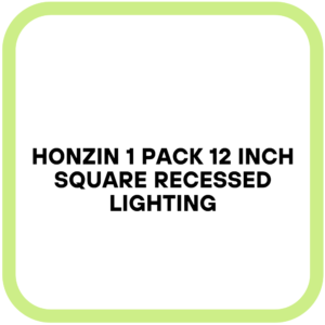 HONZIN 1 Pack 12 Inch Square Recessed Lighting