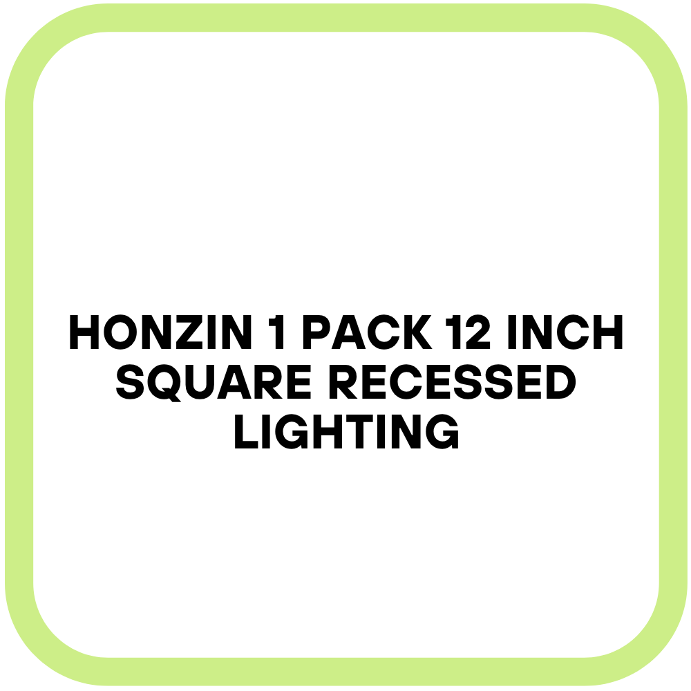 HONZIN 1 Pack 12 Inch Square Recessed Lighting