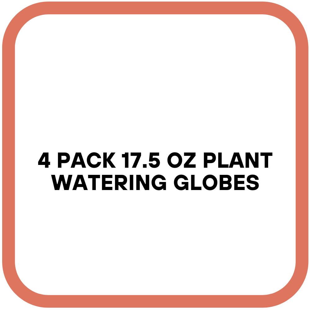 4 Pack 17.5 oz Plant Watering Globes