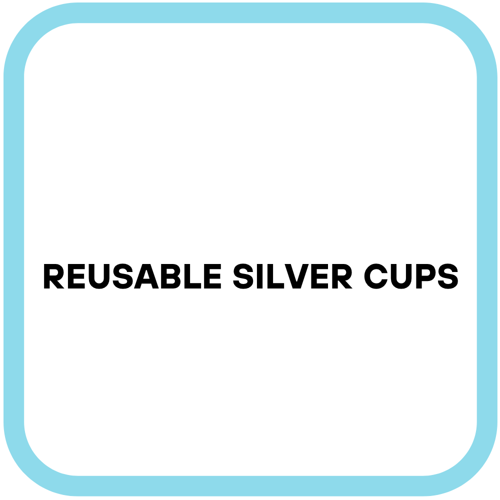 Reusable Silver Cups
