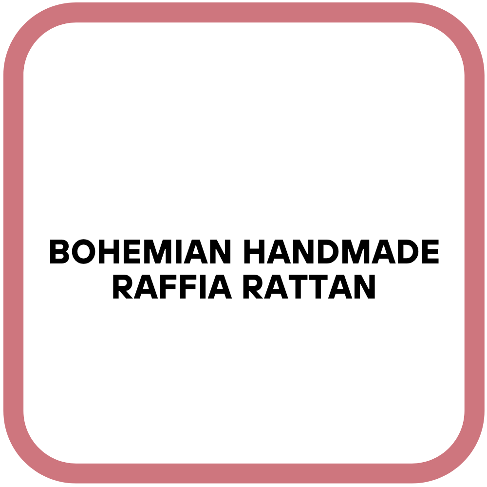 Bohemian Handmade Raffia Rattan