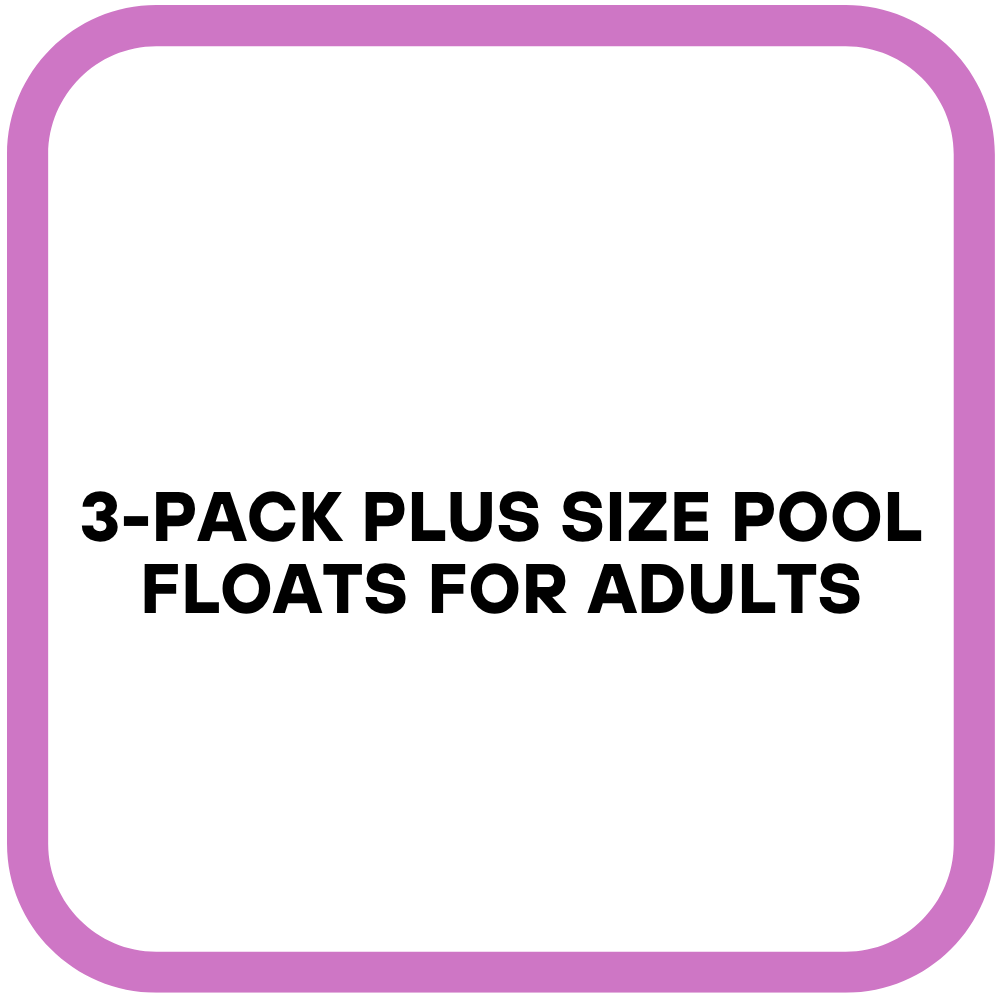 3-Pack Plus Size Pool Floats for Adults