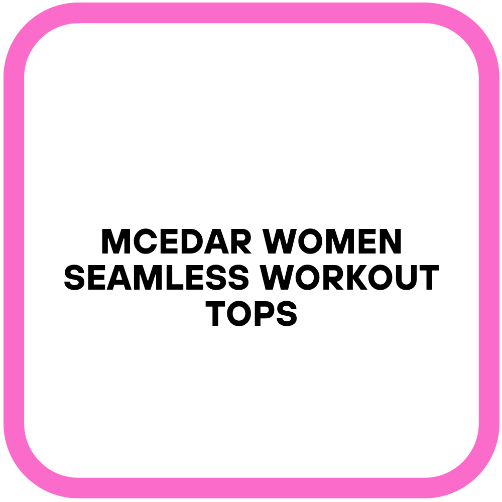 MCEDAR Women Seamless Workout Tops
