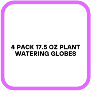 4 Pack 17.5 oz Plant Watering Globes