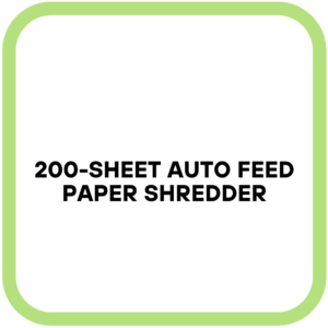 200-Sheet Auto Feed Paper Shredder