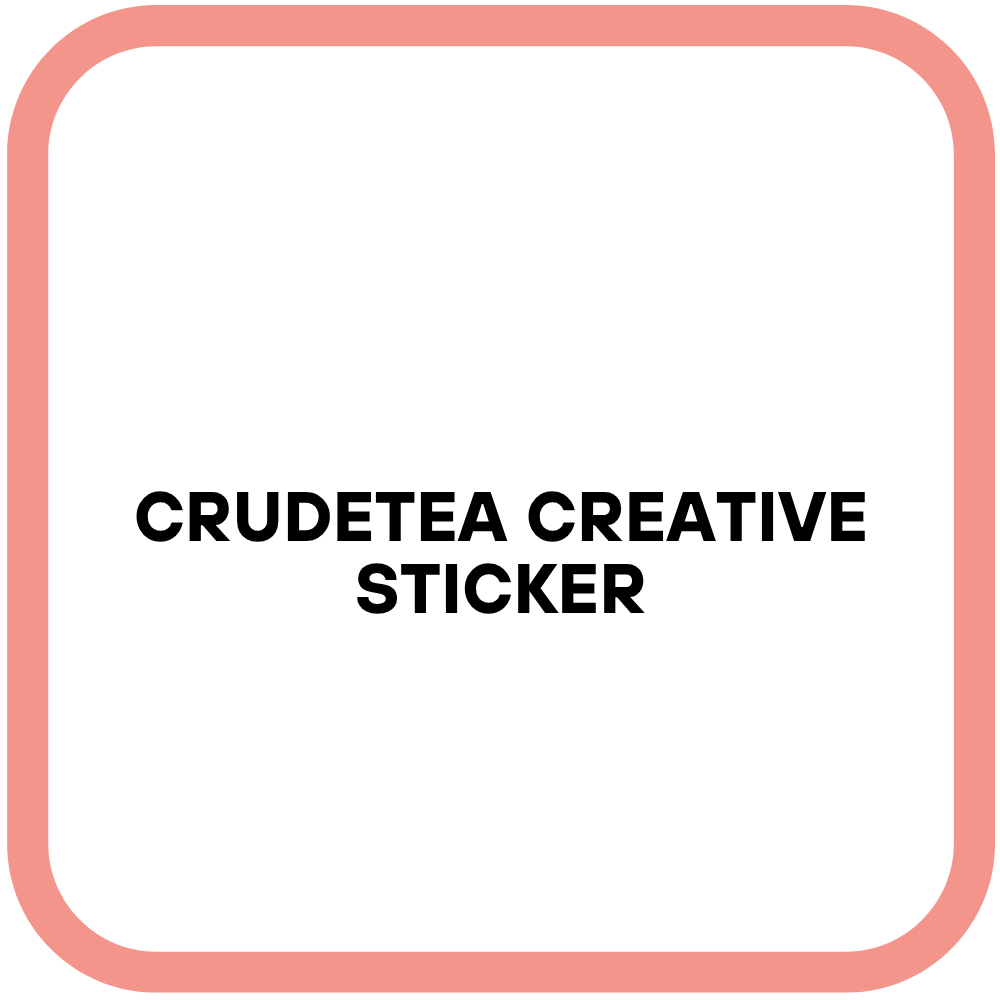 Crudetea Creative Sticker