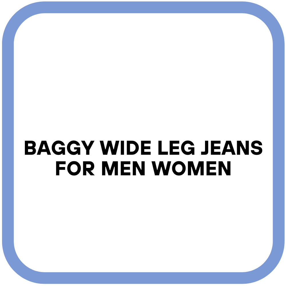 Baggy Wide Leg Jeans for Men Women