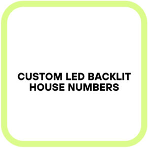 Custom LED Backlit House Numbers