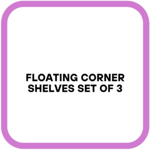 Floating Corner Shelves Set of 3