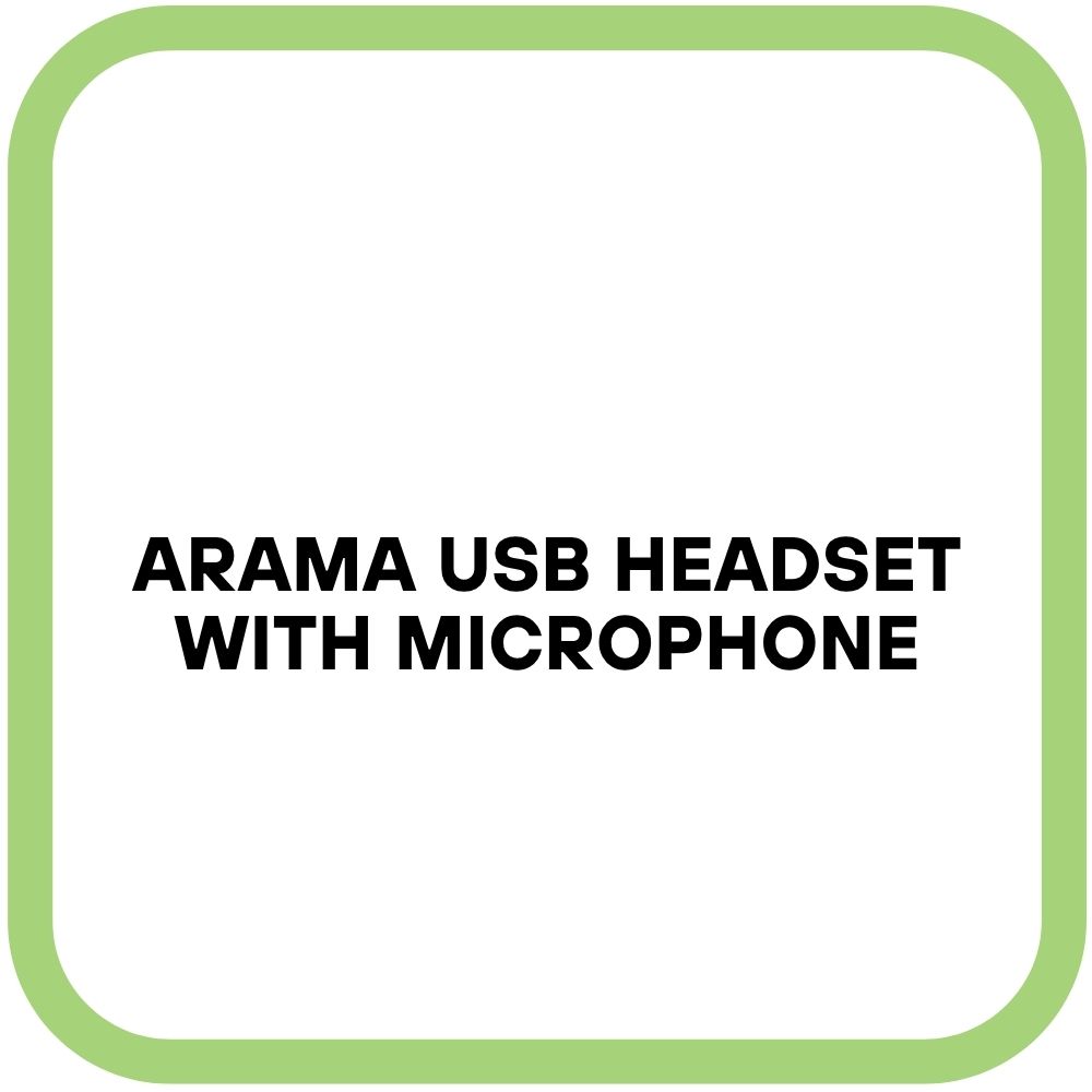 Arama USB Headset with Microphone
