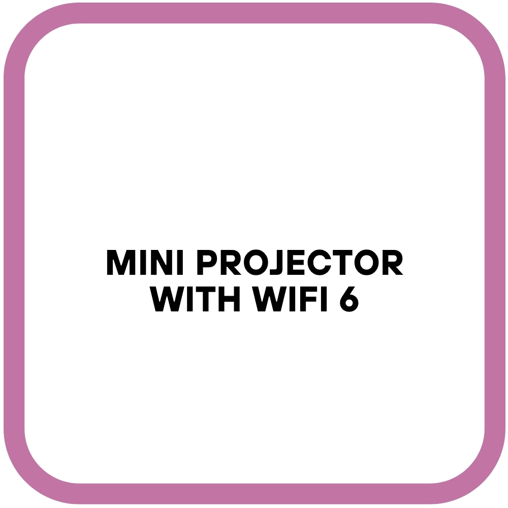 Mini Projector with WiFi 6