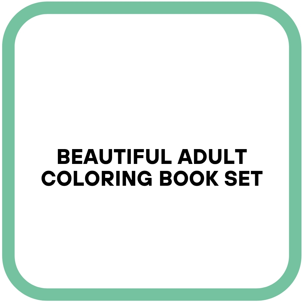 Beautiful Adult Coloring Book Set
