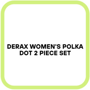 DERAX Women's Polka Dot 2 Piece Set