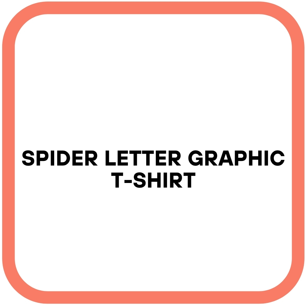 Spider Letter Graphic T-Shirt
